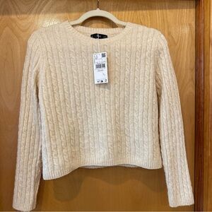 Mango cable knit sweater